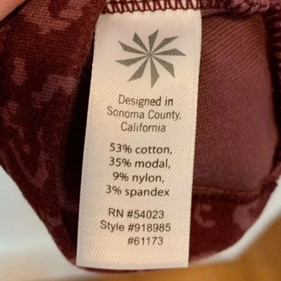 Athleta Shayla Sleeveless Ponte Burgundy Dress Animal Print Size 1X, LT L, LP - Picture 4 of 8